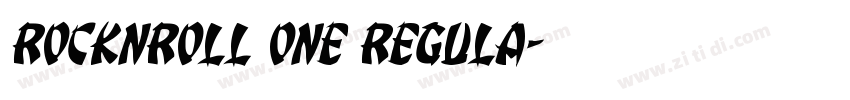 RocknRoll One Regula字体转换